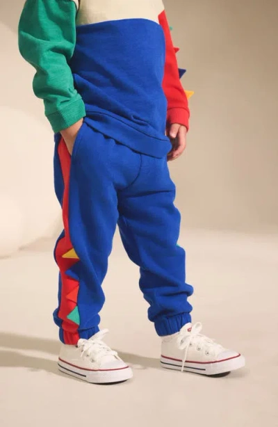 Next Kids' Colorblock Dinosaur Sweatshirt & Joggers Set In Multi