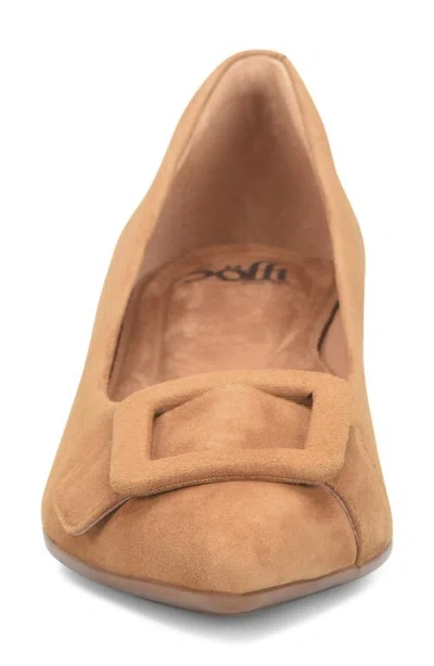 Söfft Sadie Pointed Toe Kitten Heel Pump In Brown