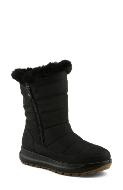 Flexus By Spring Step Leader Faux-fur Lined Boot In Black