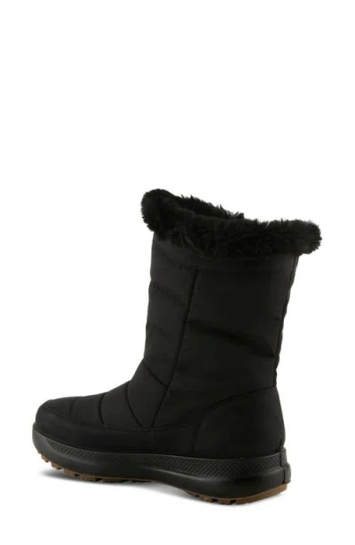 Flexus By Spring Step Leader Faux-fur Lined Boot In Black