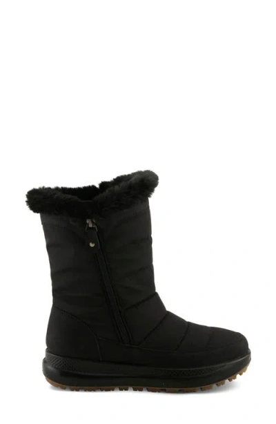 Flexus By Spring Step Leader Faux-fur Lined Boot In Black