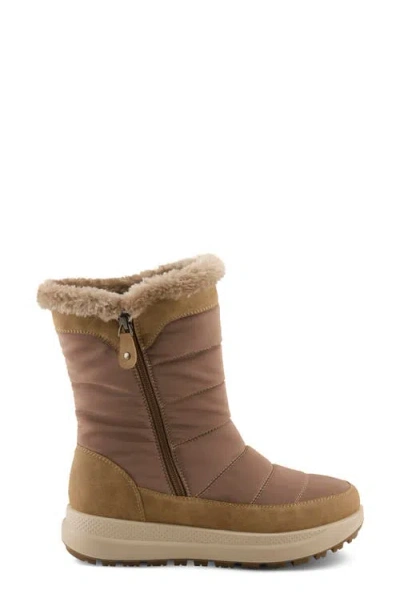 Flexus By Spring Step Leader Faux-fur Lined Boot In Brown