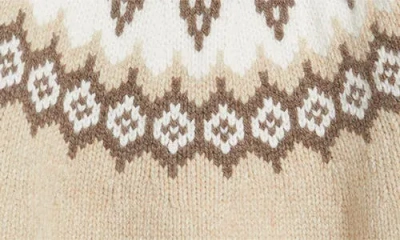 Rag & Bone Beth Fair Isle Wool Sweater In Multi