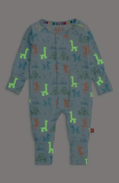 Magnetic Me Blue Party Animals Glow In Blue