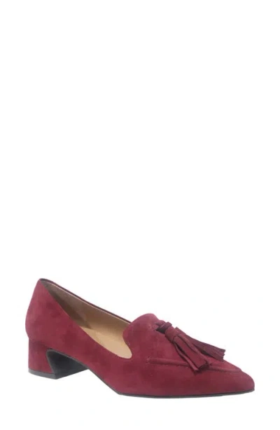 Gentle Souls Women's Glova Tassle Pointy Toe Pumps In Burgundy