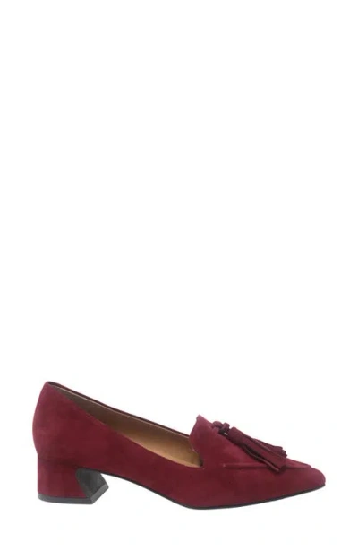 Gentle Souls Women's Glova Tassle Pointy Toe Pumps In Burgundy