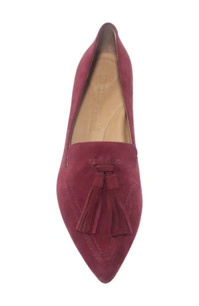 Gentle Souls Women's Glova Tassle Pointy Toe Pumps In Burgundy