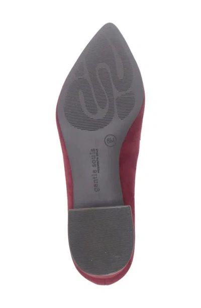 Gentle Souls Women's Glova Tassle Pointy Toe Pumps In Burgundy