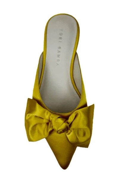 Yosi Samra Clara Pointed Toe Mule In Gold