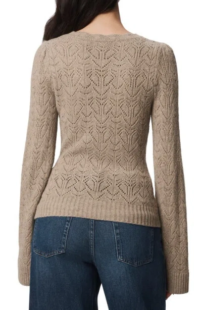 Splendid Rose Open Stitch Sweater In Brown