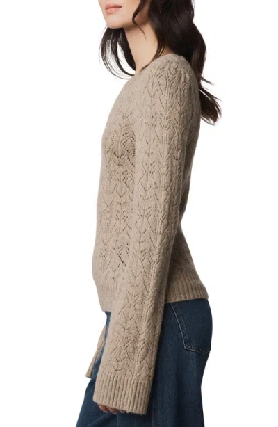 Splendid Rose Open Stitch Sweater In Brown