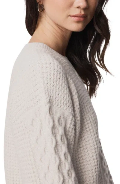 Splendid Celeste Cable Stitch Sweater In White