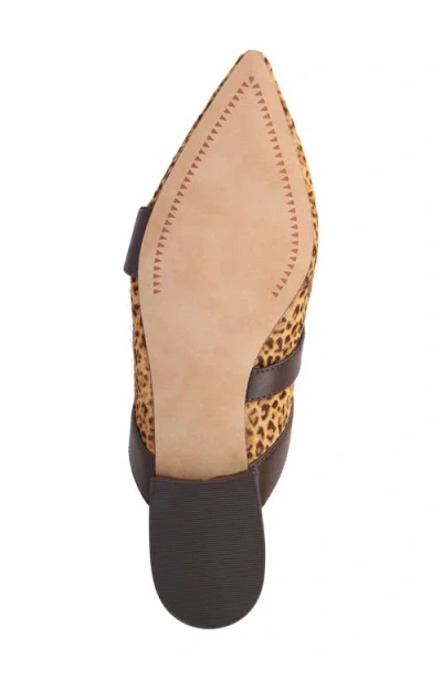 Mia Abie Pointed Toe Mule In Animal Print