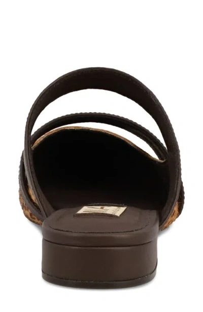 Mia Abie Pointed Toe Mule In Animal Print