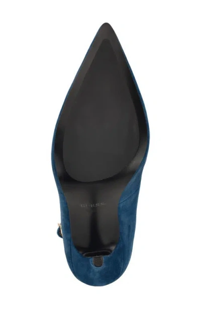 Guess Women's Napril Ankle Strap Stiletto Dress Pumps In Blue