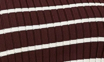 Solid & Striped Dora Rib Crop Top In Brown