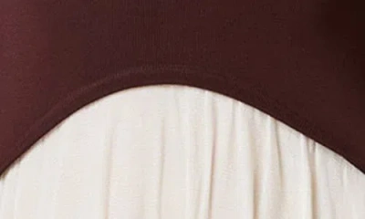 Solid & Striped The Soglio Long Sleeve Maxi Swetter Dress In Brown