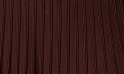 Solid & Striped The Sloane Long Sleeve Pointelle Rib Maxi Sweater Dress In Burgundy