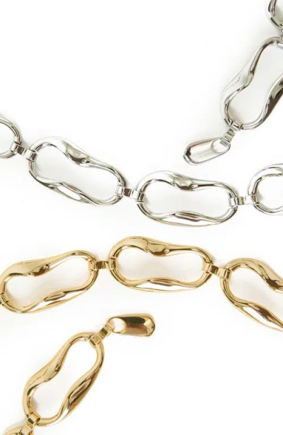 B-low The Belt Alessa Sculpted Chain Belt In Brown