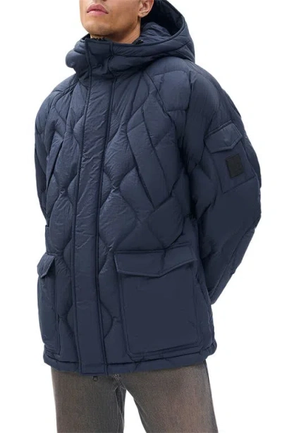 Rag & Bone Dane Quilted Shield Jacket In Blue