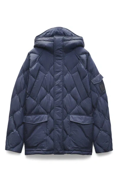 Rag & Bone Dane Quilted Shield Jacket In Blue