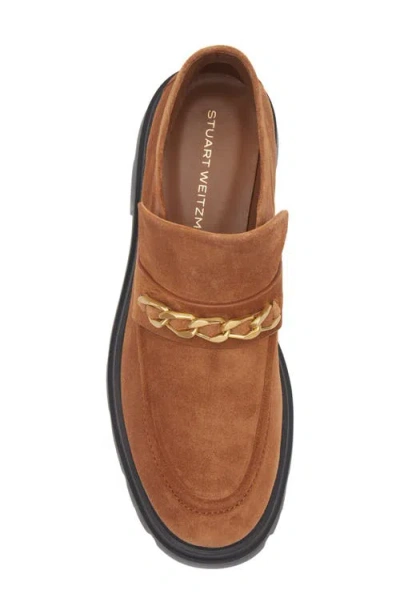 Stuart Weitzman Soluxe Hudson Chukka Bootie In Brown