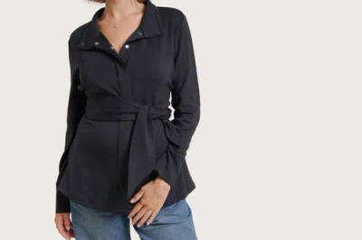 Nom Maternity Elevated Lounge Jacket In Blue