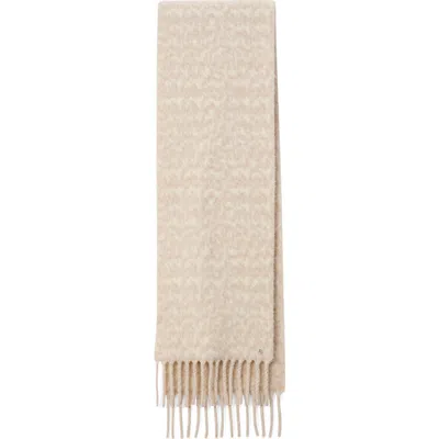 Rag & Bone Nora Twisty Fringe Scarf In Neutral
