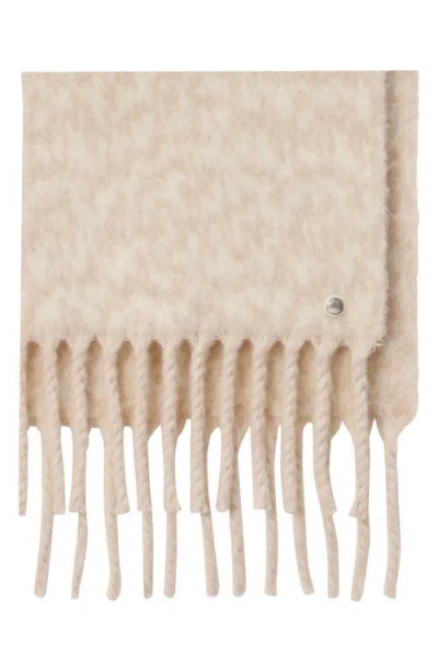 Rag & Bone Nora Twisty Fringe Scarf In Neutral