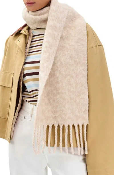 Rag & Bone Nora Twisty Fringe Scarf In Neutral