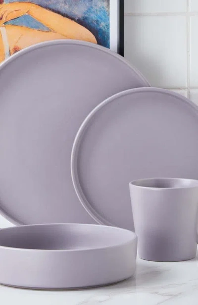 Stone Lain Cleo Stoneware 16-piece Dinnerware Set In Gray