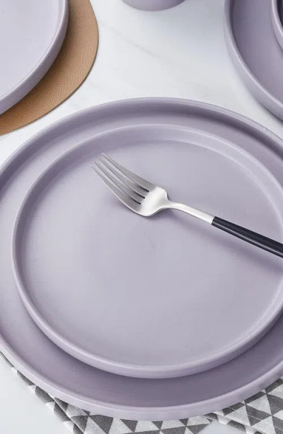 Stone Lain Cleo Stoneware 16-piece Dinnerware Set In Gray