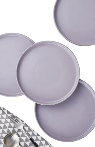 Stone Lain Cleo Stoneware 16-piece Dinnerware Set In Gray