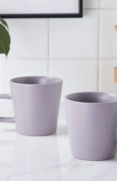 Stone Lain Cleo Stoneware 16-piece Dinnerware Set In Gray