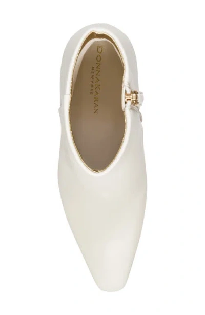 Donna Karan New York Sofia Block Heel Bootie In White