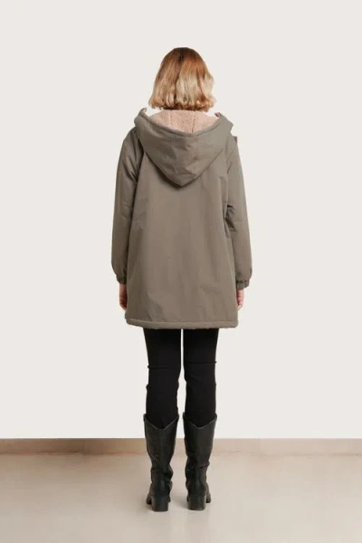 Nom Maternity Scottie Before & After Coat In Green