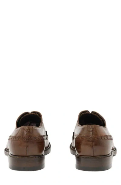 John Varvatos Harrison Longwing Leather Oxford In Brown