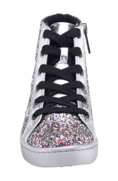 Nina Big Girls Glitter High Top Sneakers In Multi