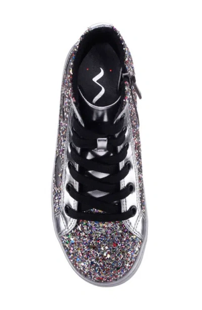 Nina Big Girls Glitter High Top Sneakers In Multi