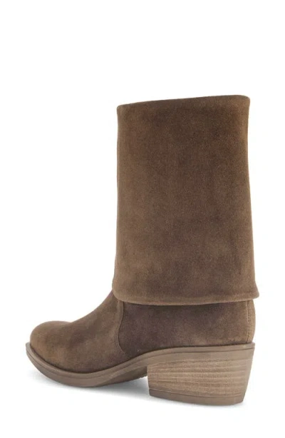 Gabor Foldover Shaft Bootie In Brown