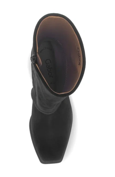 Gabor Square Toe Boot In Black