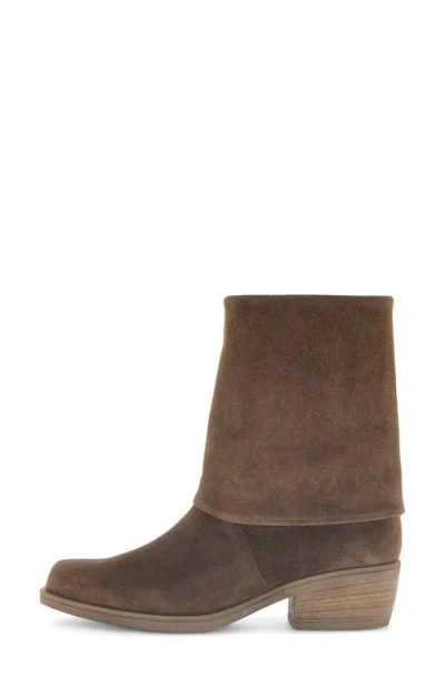Gabor Foldover Shaft Bootie In Brown