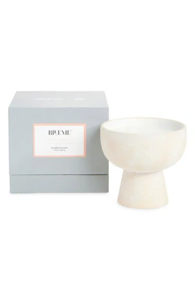 Blueme Romance Medium Ceramic Candle In White