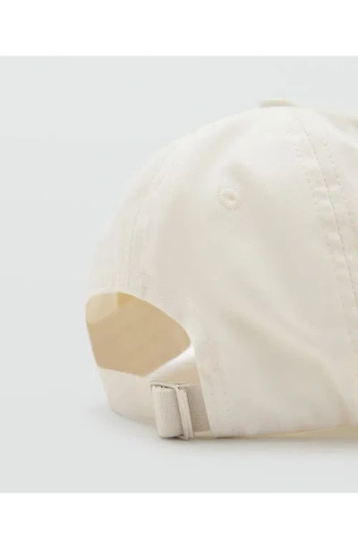Mango Solid Baseball Cap In Neutral