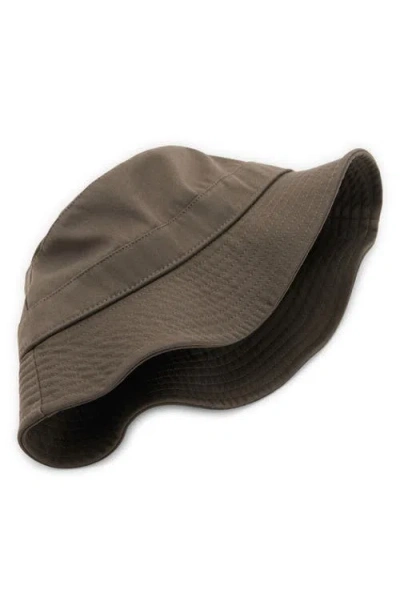 Mango Bucket Hat In Brown