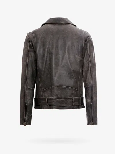Golden Goose Biker Jacket In Black