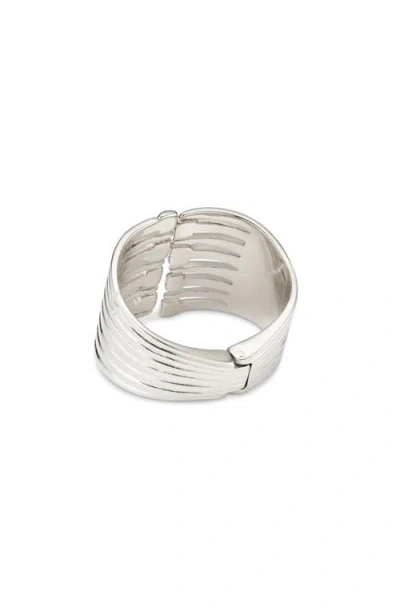 Unode50 Bangle Bracelet With Multiple Nail Heads In Silver