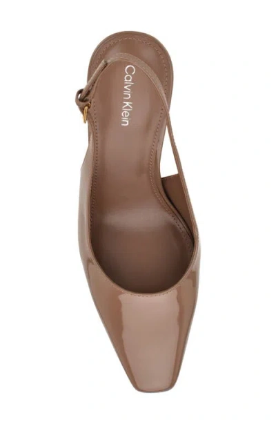 Calvin Klein Women's Harbella Slingback Stiletto Pumps In Brown