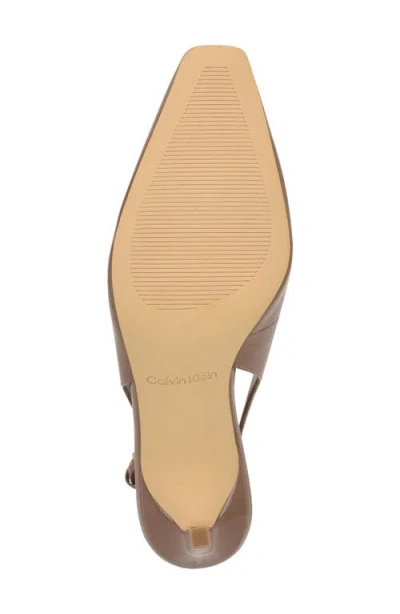 Calvin Klein Women's Harbella Slingback Stiletto Pumps In Brown