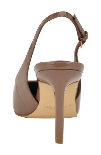 Calvin Klein Women's Harbella Slingback Stiletto Pumps In Brown